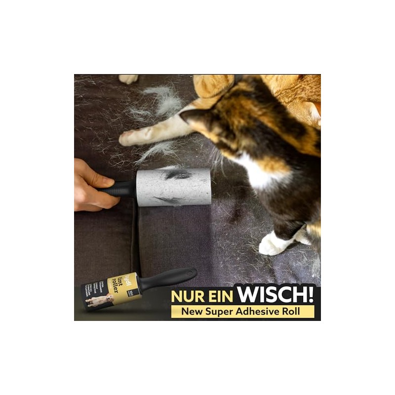 Tydi Pet Lint Roller - 1400 Sheets & 2 Handles