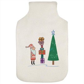 'Father Christmas with Presents' Hot Water Bottle Cover (HW00036053)