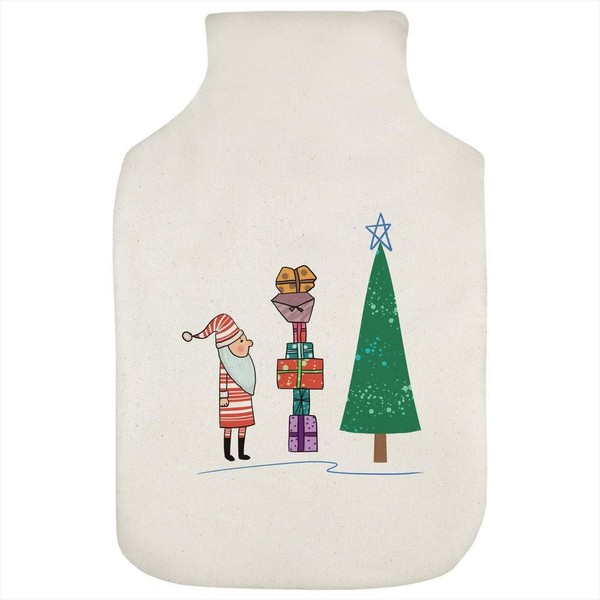 'Father Christmas with Presents' Hot Water Bottle Cover (HW00036053)