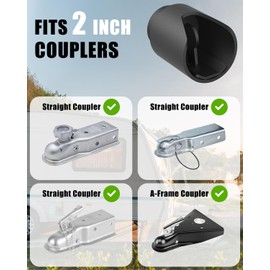 NUOVEPE Trailer Lock Fits 2 Inch Couplers, Secures Safety Chains Anti-Theft Ball Hitch Lock, Pry-Resistant & Heavy-Duty Trailer Hitch Locks for RV | Boat | ATV | Utility Trailer (Blue)