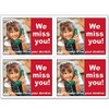 Custom Recall Dental Laser Appointment Reminder Postcards, 4 Cards Perforated