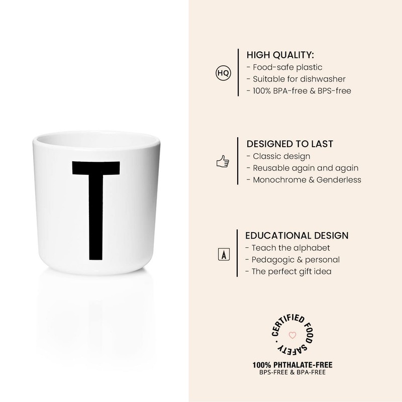 DESIGN LETTERS デザインレターズ メラミンカップ T