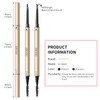 Docolor Eyebrow Pencil Waterproof with Eyelash Brush Pack of 2