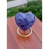Purple Cremation Urn for Ashes Keepsake Heart Urn with Black