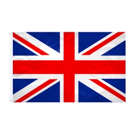 Great Britain Flag - 90 x 150 cm - Reinforced Fabric - Durable Stitching - Bright Colours - Indoor Outdoor Flag - Integrated Eyelets - National Flag