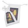 Ambesonne I Love You Fabric Pouch Set of 2, Valentines