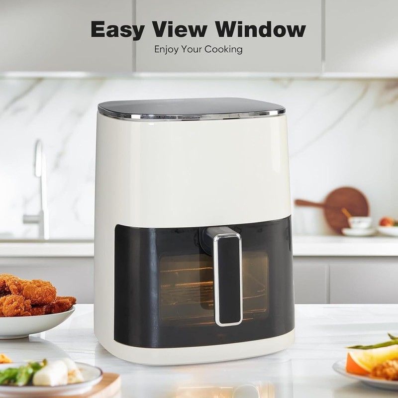 Simple Deluxe Air Fryer 1700W 6.34Qt with Digital Display Timer