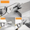 2PCS Aviation Snip,Metal Shears with Forged Blade, Heavy Duty Metal
