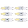 6PCS G9 LED COB Light Bulb 500LM Ceiling Lamp Bulb