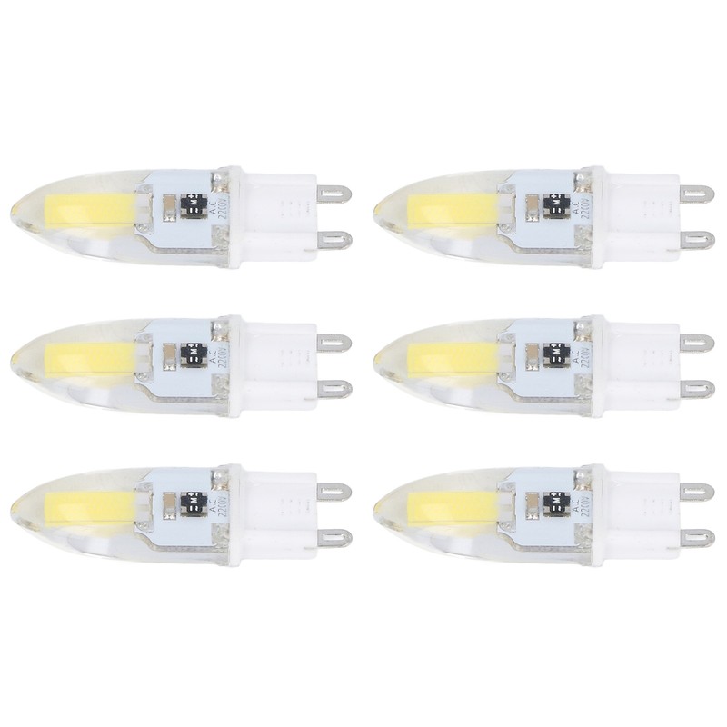 6PCS G9 LED COB Light Bulb 500LM Ceiling Lamp Bulb