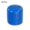 sourcing map 30pcs Rubber End Caps Cover 25mm Vinyl Screw