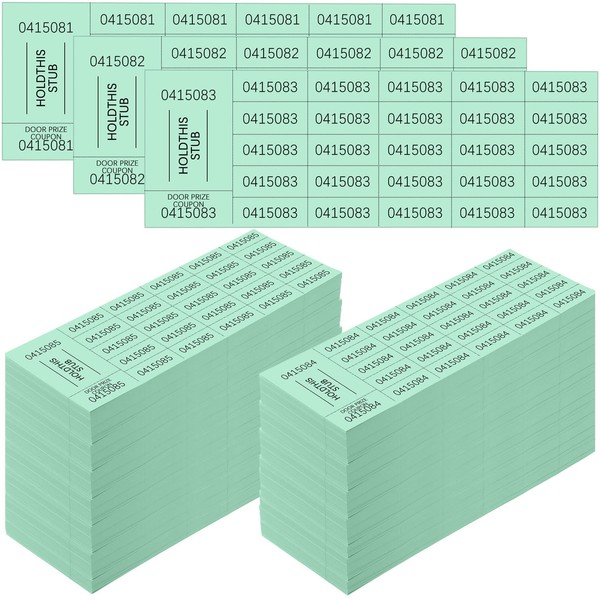 Kosiz 2000 Sheets Raffle Ticket 25 Bid Chinese Auction Tickets