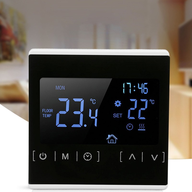 Smart Thermostat Backlit Touch Screen Dual Control Temperature Controller for