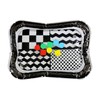 High Contrast Black and White Sensory Water Mat, Tummy Time