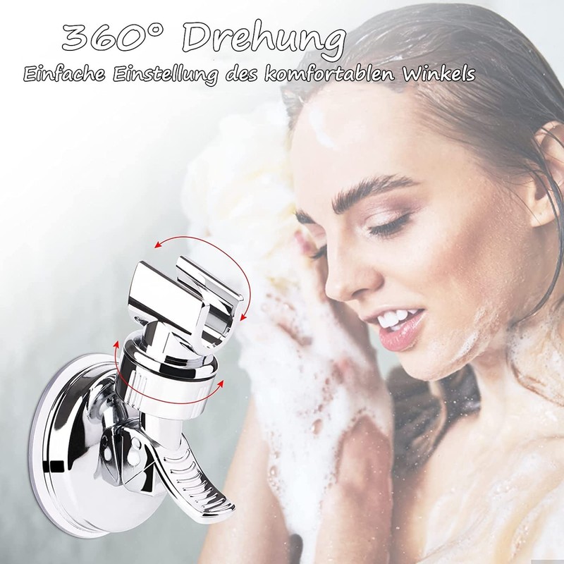 Voarge Shower Head Holder Suction Cup, Adjustable Shower Head Holder