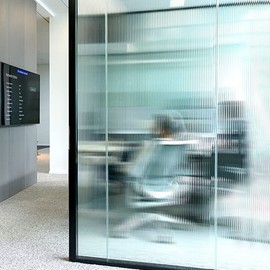 Hoonng Stripe Window Film Privacy, Vertical Stripes, 30x200cm