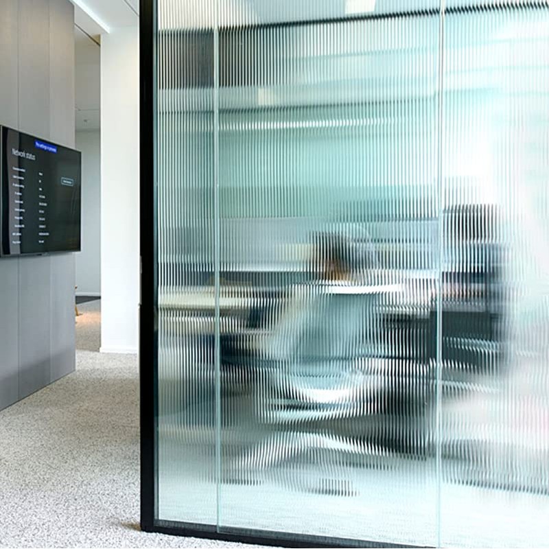 Hoonng Stripe Window Film Privacy, Vertical Stripes, 30x200cm