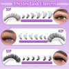 Natural Lash Clusters Wispy Lash Extension 30D+40D+50D Cluster Eyelash Extension