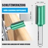 WOBLLMX 8 mm Shank Flush Cutter, Diameter 25 mm, Working