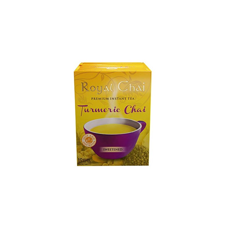 Royal Chai | Turmeric Chai Sweetened | 10 Single Serving