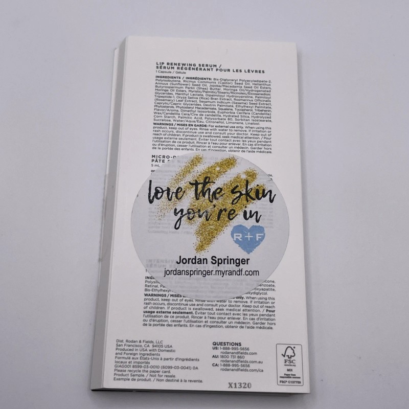 Rodan Fields Glow Redefine Travel Size Sample Microdermabras