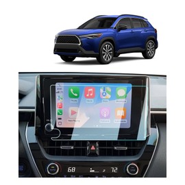 2023-2025 2026 Corolla Cross Screen Protector For Toyota Corolla Cross (L/LE/XLE/Hybrid S/Hybrid SE/Hybrid XSE) 8 Inch Touchscreen, 2026 Corolla Cross Accessories 9H Tempered Glass Anti-Fingerprints