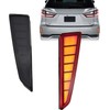GEEGEETOP Full Lens LED Rear Reflector Bumper Fog Light Assembly