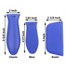 Silicone Hot Handle Holders 3-Pack Mix (Blue)