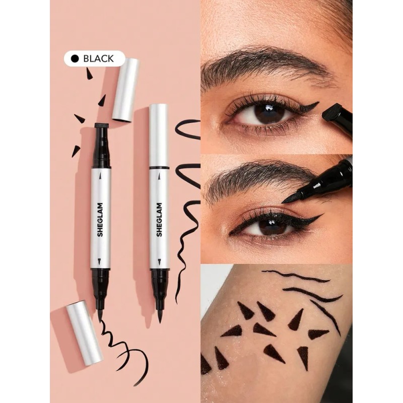 Sheglam Wing It Delineador Doble Con Sello De Ala Color