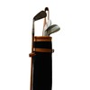 Geoffrey | Vintage Black Canvas & TAN Leather Golf Club