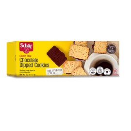 Schar Cookies, Chocolate Dipped, 5.3 Ounce