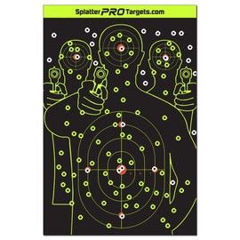 12x18 Splatter Targets. Shots Burst with a Bright Splatter Upon Impact. Instantly See Your Shots.