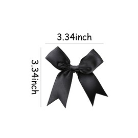 Wrap Bows - 30pcs 3.3 Inch Elegant Bows for Gift Wrapping, Party Decorations, Wedding Decor, Birthday Presents, Holiday Gifts, DIY Crafts, Baby Shower, Anniversary, Christmas, Bags Black