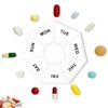 Cute Weekly Pill Organizer, 7 Day Vitamin Supplement Pill Case,