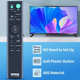 TCNOUMT New Remote Control Compatible with Sony SoundBar HT-CT180 SA-CT180 SA-WCT180 HTCT180, Suitible for Sony RMT-AH100U Replacement Remote Control