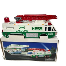 Hess Vintage Hess Gasoline 1996 Emergency Ladder Fire Truck Fire Department Toy