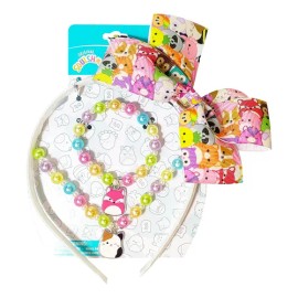Hair Headband Jewelry Set Luv Her Squishmallow For Girls 3                                                                                            