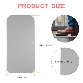 sourcing map Sewing Machine Foot Pedal Mat No Slip Waterproof Easy to Clean Muffling Mat Quilting Supplies Accessories for Sewing Machine Foot Pedal, Grey