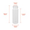 Cadbibe 15ml Glass Vials with Screw Caps and Plastic Stoppers,