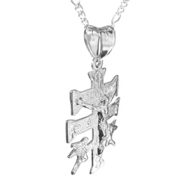 Cruz de Caravaca en Plata 925 - Collar Hombre o Mujer - Cadena Plata con Dije de Cruz - Regalo para Hombre Joyería Religiosa