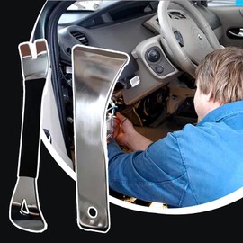 Auto Trim Removal Tool Kit - Stainless Steel Audio Prying Tool - Portable Automotive Trim Remover Set for Dashboard Window Car Upholstery Rivet Stereo Windshield Repair