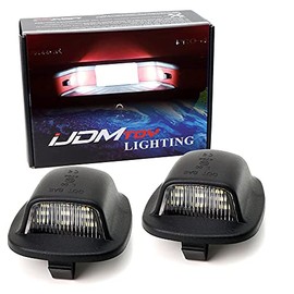 iJDMTOY OEM-Fit 3W Full LED License Plate Light Kit Compatible with 1st Gen Nissan Xterra Frontier Navara, Powered by 12-SMD Xenon White LED Diodes