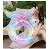 2pcs Pool Floats Mermaid Pool Tubes with Tail,Inflatable Swimming Ring,