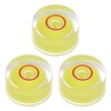 HARFINGTON 3pcs Round Bubble Level 12x6mm Mini Circular Bullseye Spirit