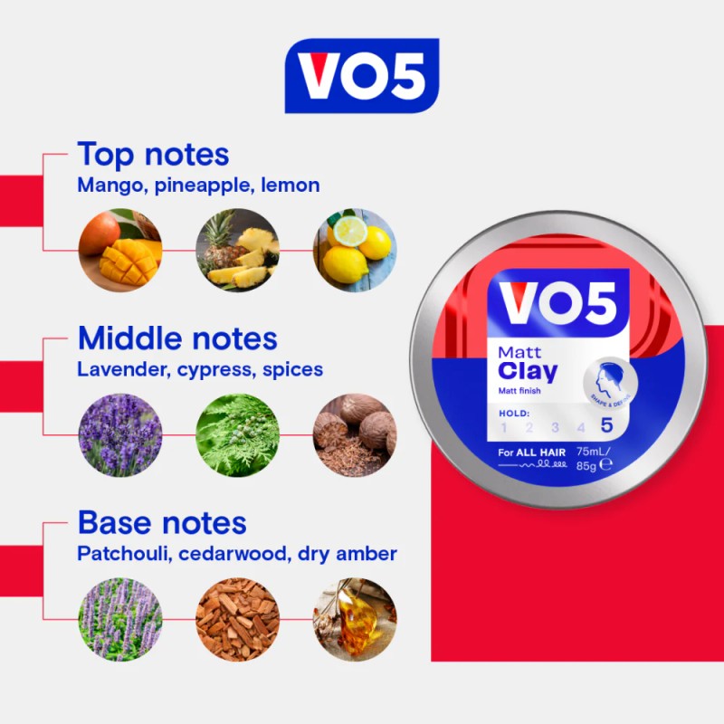 Alberto VO5 Matt Hair clay, 75 ml