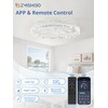 ZMISHIBO Ceiling Fans with Lights | 24 inch Low Profile