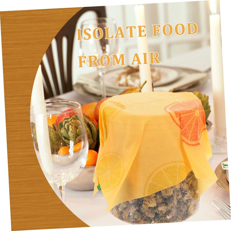 Baluue 3pcs Reusable Beeswax Wraps for Food Storage Organic Biodegradable