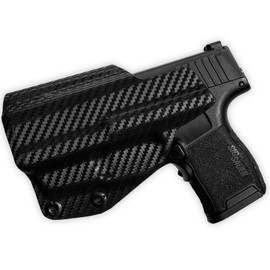 IWB Tuckable Claw Holster - Inside The Waistband - Red Dot Ready fits Sig P365 with Lima Laser (Carbon Fiber, Right)