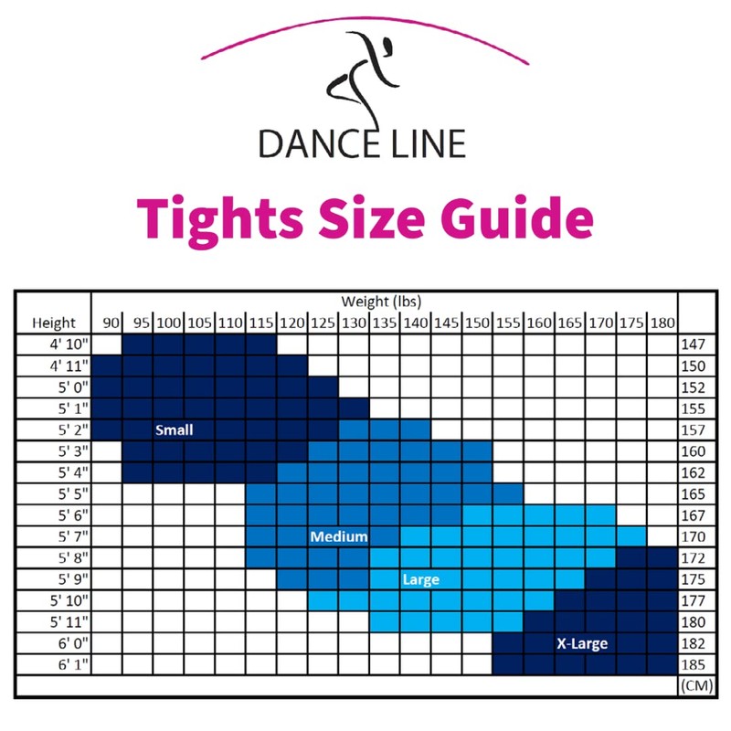 DANCE LINE Women's Footed Ballet Tights (Small)