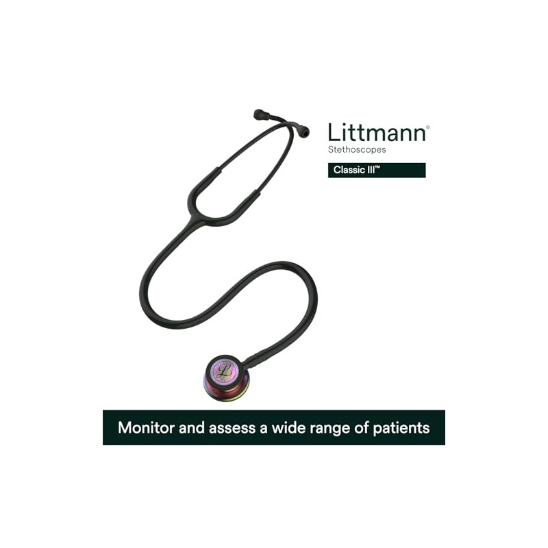 3M Littmann - 5870 Classic III Estetoscopio, Acabado Arcoiriís ,